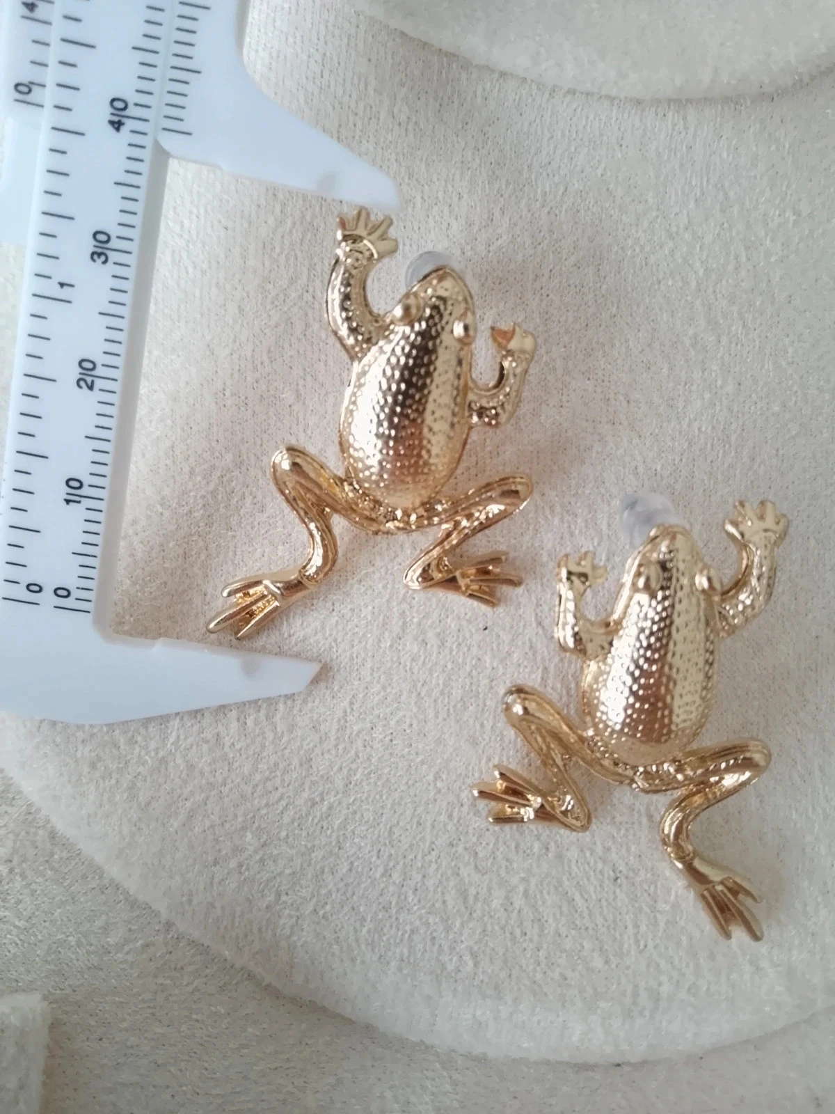 Pendientes bohemios ranas doradas – photo 3